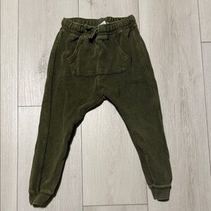 Zara Kids Olive Corduroy Joggers size 3-4 years